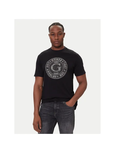 Guess Póló Regular Fit fekete
