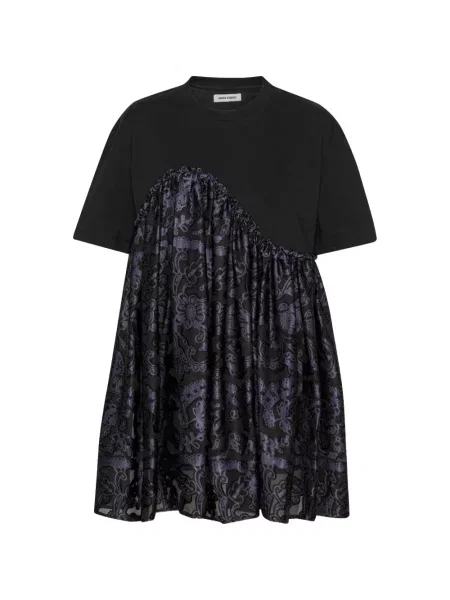 Tricou Henrik Vibskov cu model floral cu imagine negru