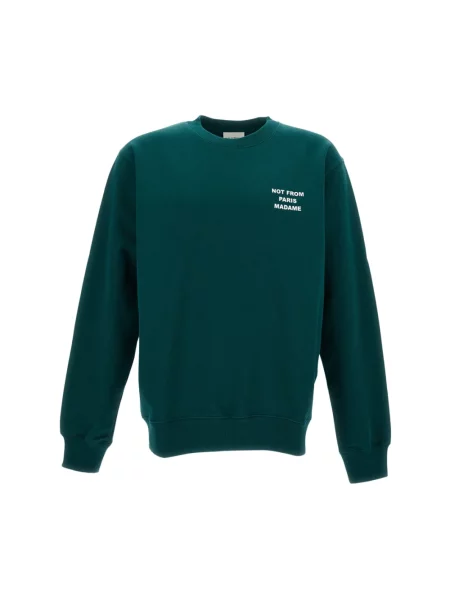 Drôle de Monsieur Le Sweatshirt Slogan bluza zielona