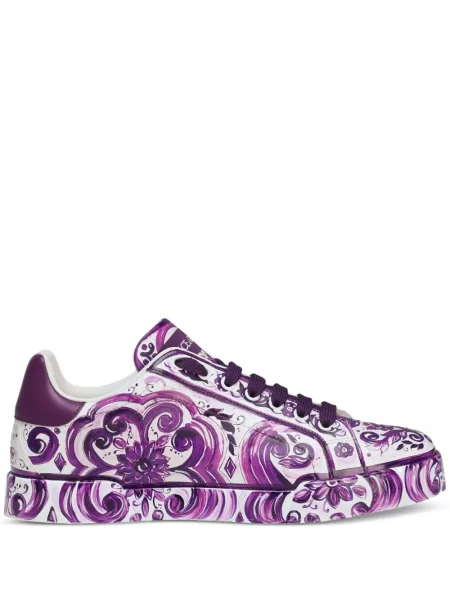 Sneakerși Dolce & Gabbana cu imagine alb