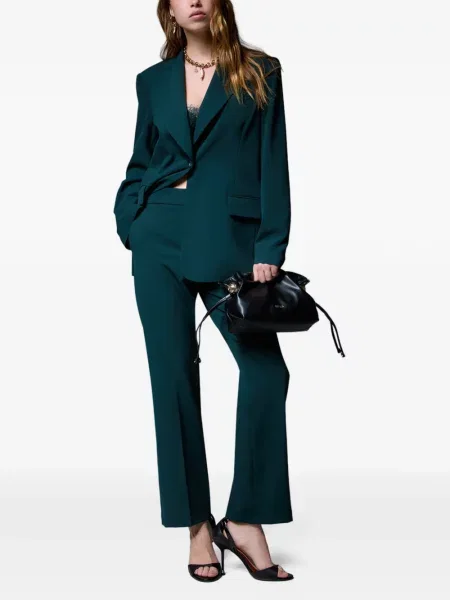 Pantaloni Liu Jo de flanelă verde