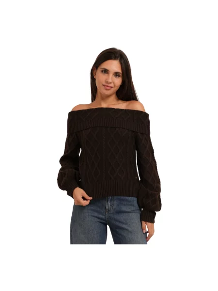 Sweter Armani Exchange brązowy