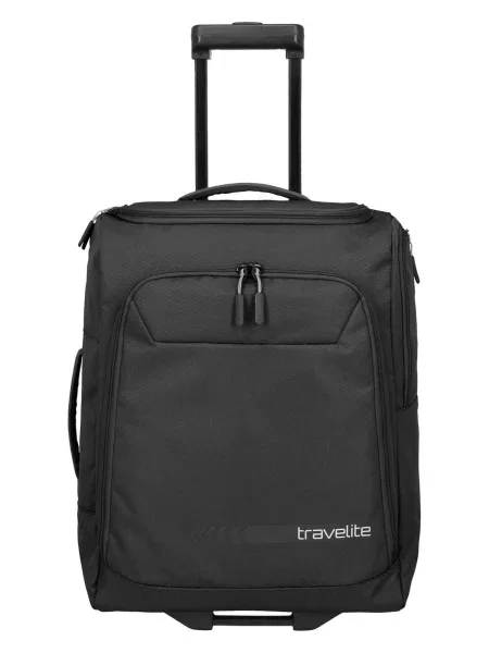 TRAVELITE Gurulós bőröndök fekete