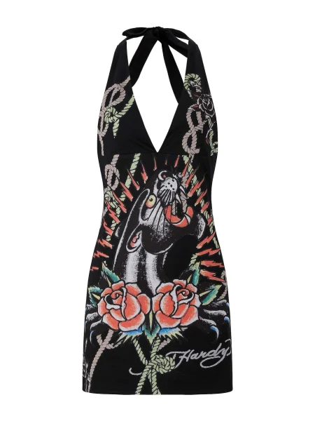 Ed Hardy Rochie Panther' negru