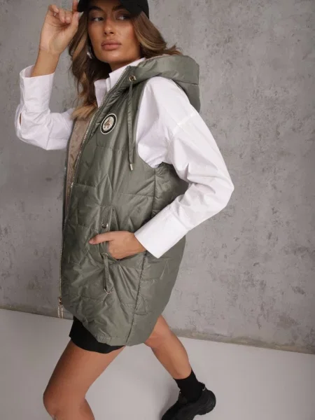 Vestă Kasseda verde