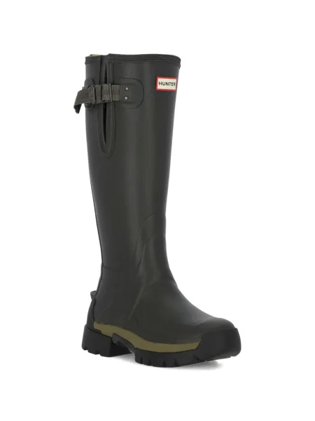 Botine Hunter cu cataramă verde