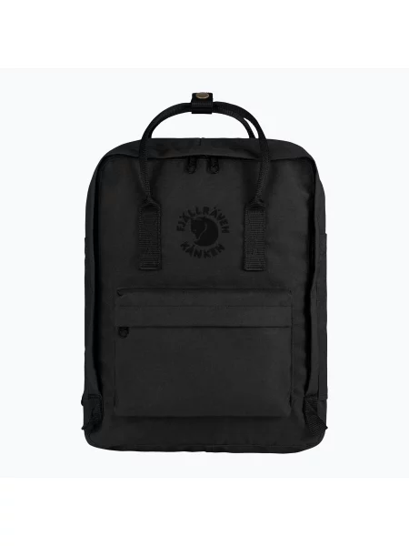 Однотонний великий рюкзак Fjallraven у вуличному стилі чорний