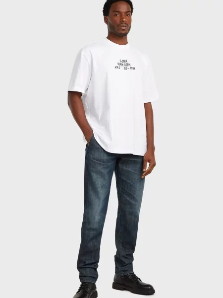 Зауженные джинсы G-star Raw синий