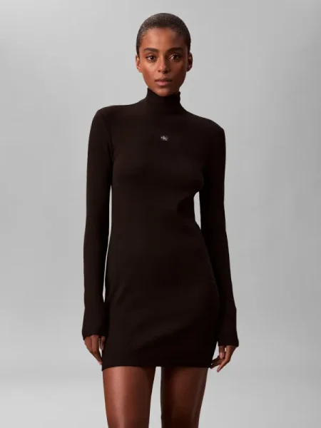 Calvin Klein Jeans Rochie tricotat negru