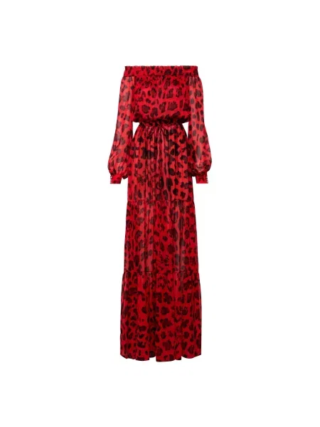 Sukienka maxi Philipp Plein czerwona
