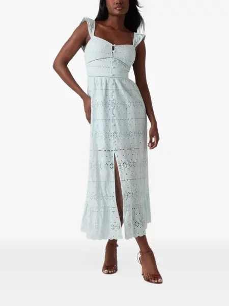 Rochie Guess cu broderie verde