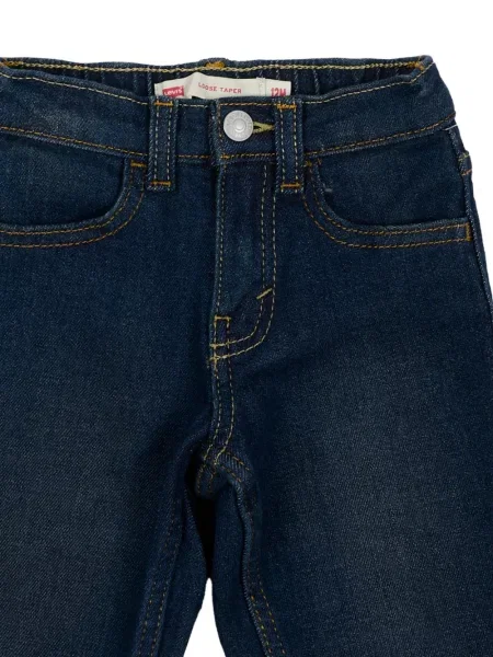 Szerokie jeansy dziecięce Levi's niebieskie