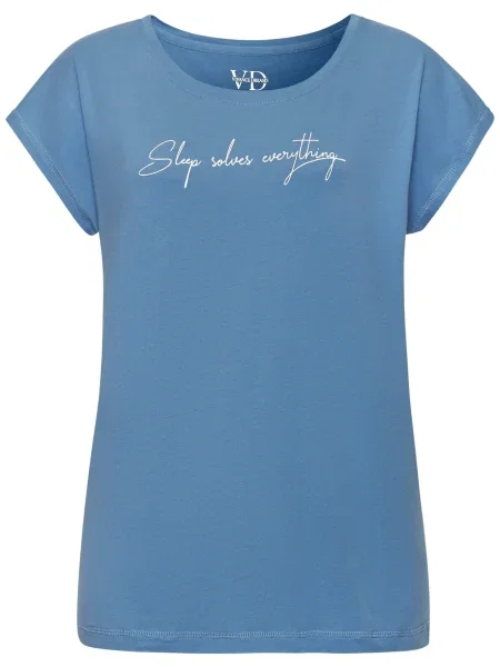 VIVANCE Bluză de noapte Dreams azuriu alb