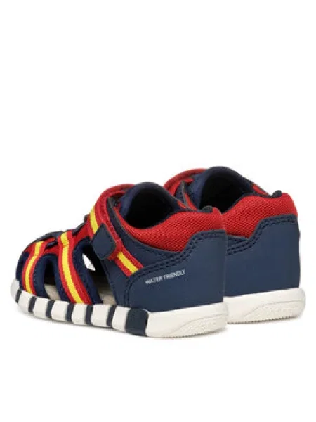 Sandali Geox B Sandal Iupidoo Mornarsko modra rdeča