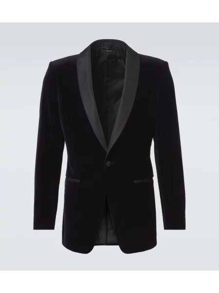 Costum Tom Ford de catifea negru