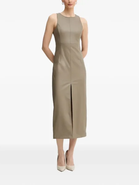 Odgovarati midi haljina Armani Exchange bez rukava iznad koljena