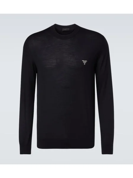 Volneni pulover Prada modra