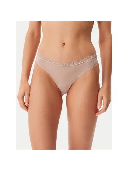 Tanga Calvin Klein Underwear bézs