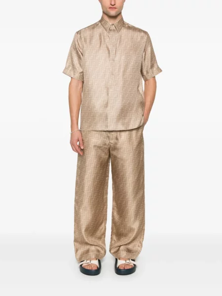 Pantaloni Fendi de mătase