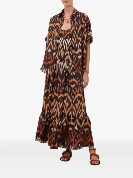 Fusta maxi Zimmermann cu imagine negru
