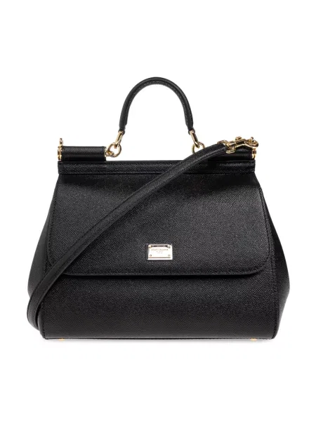 Torebka Dolce And Gabbana skórzana czarna