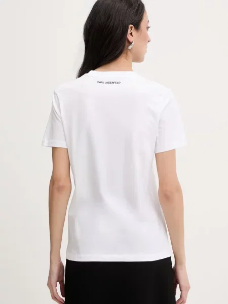 Karl Lagerfeld T-shirt IKON SKETCH biała