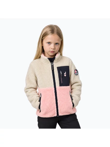 Gyerek polár pulóver Aulp Tiger Sherpa light coral 1. Méret: 4 Y bézs