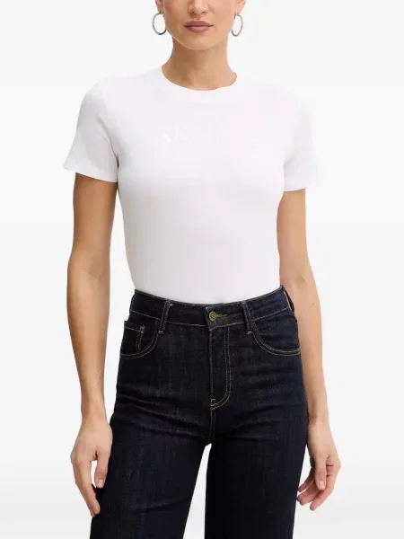 Tricou Armani Exchange cu imagine alb