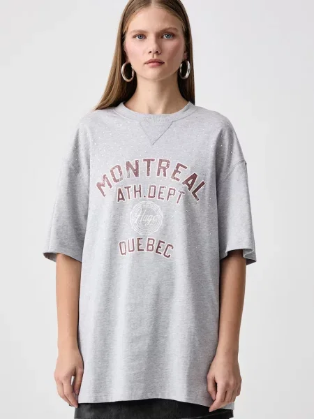 HUGO Blue T-shirt Daveley_B szara