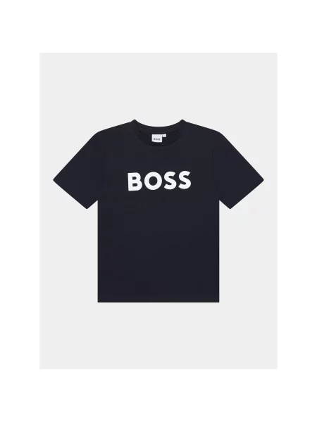 BOSS Otroška kratka majica modra