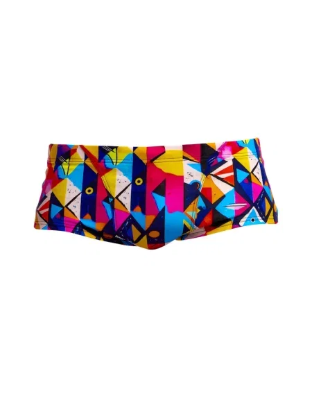 Kąpielówki Funky Trunks Broken Blox trunki czerwone
