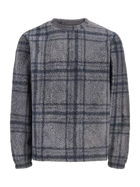 JACK & JONES Pulover JORSebastian / grafit gri