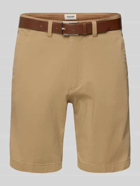 Szorty chinosy o kroju regular fit z model ‘MARCO FRANCO’ Jack&jones beżowe