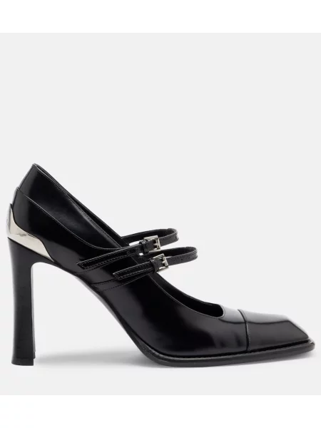 Pantofi cu toc Mcqueen din piele negru