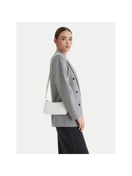 Calvin Klein Torebka Bold Ck Mini Bag biały