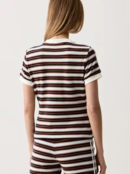 Adidas Originals T-shirt z bawełną niebieska
