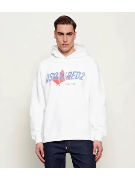 Hanorac | Relaxed fit alb