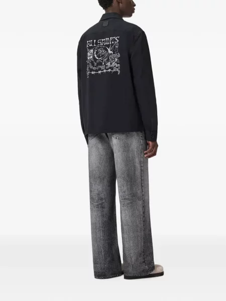 Blugi cu picior larg Allsaints gri