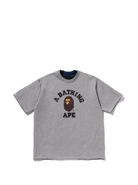 Tricou A Bathing Ape® cu imagine cu model camuflaj gri