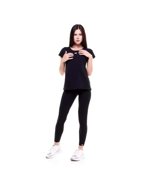 Scurt tricou Leone 1947 cu mâneci scurte negru