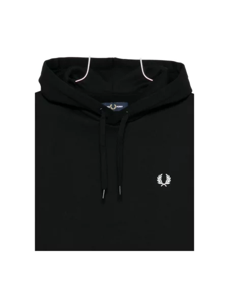 Bluza z kapturem Fred Perry z kapturem czarna