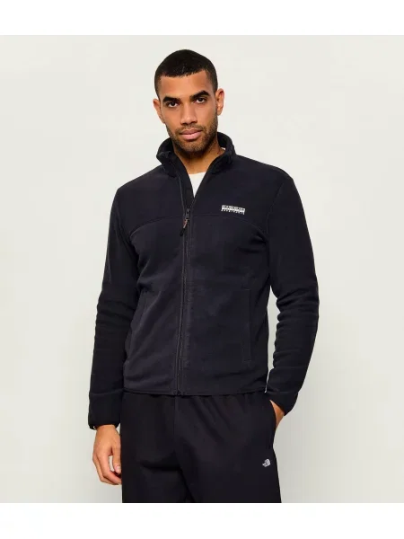 Napapijri Din fleece hanorac T-Dergana FZ negru