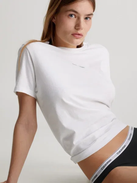 Calvin Klein Nohavičky sivá biela čierna