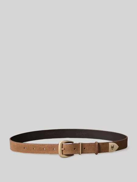 Pasek z naturalnej skóry bydlęcej Ck Calvin Klein