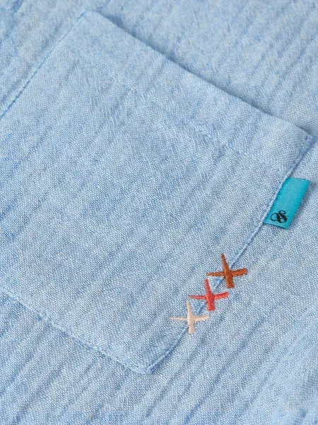 Scotch & Soda Koszulka Polo Z Muślinu blau