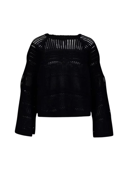 Haftowany sweter Stella Mccartney czarny