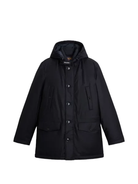 Paltas Woolrich su gobtuvu mėlyna