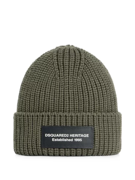 Căciulă Dsquared2 tricotate verde