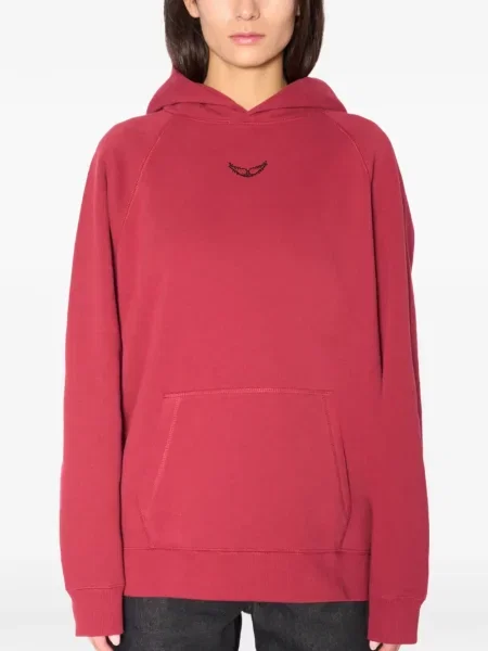 Суичър с качулка Zadig&voltaire бродиран червено