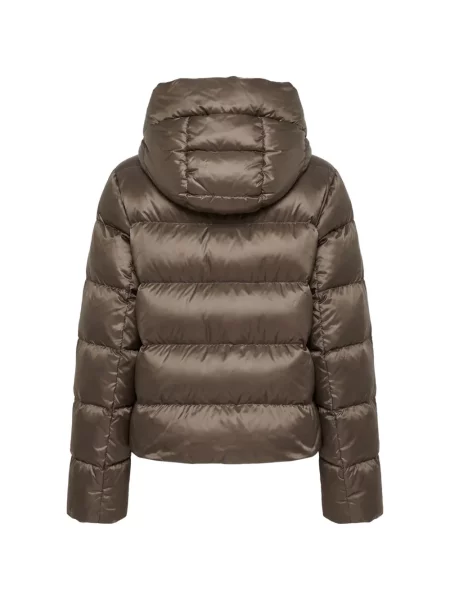 Geacă Max Mara cu glugă maro